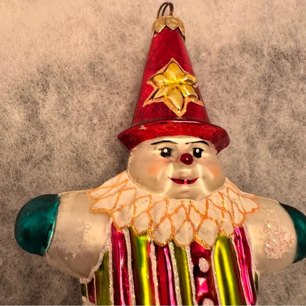 Christopher Radko Snowstar‎ Santa Christmas Tree Ornament Holiday Decor